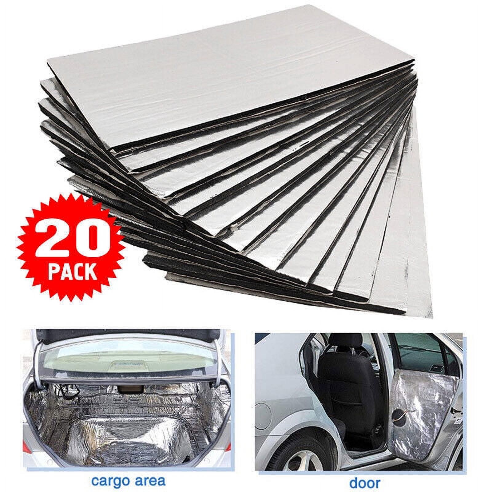 20pcs Sound Deadening Damping Mat Car Silent Compact Van Heat Noise