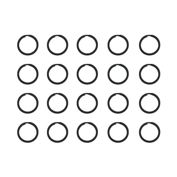 20pcs Split Key Rings Metal Flat Round RingsC0rr0s10nResistant Key Rings