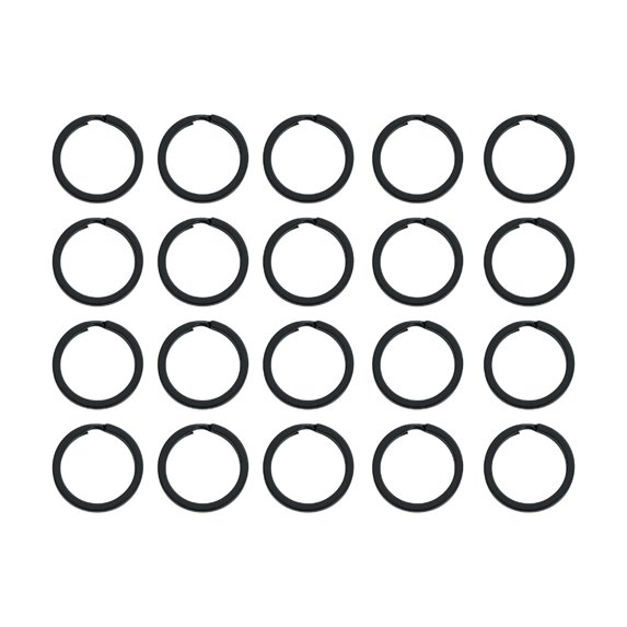 20pcs Split Key Rings Metal Flat Round RingsC0rr0s10nResistant Key Rings