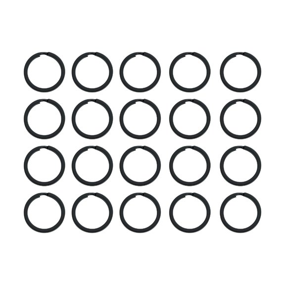20pcs Split Key Rings Metal Flat Round RingsC0rr0s10nResistant Key Rings
