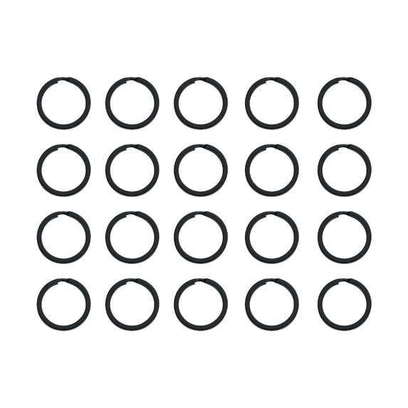 20pcs Split Key Rings Metal Flat Round RingsC0rr0s10nResistant Key Rings