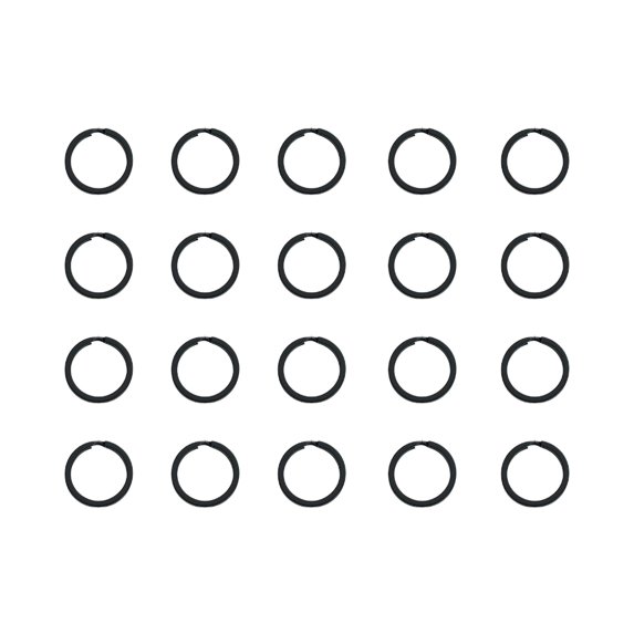 20pcs Split Key Rings Metal Flat Round RingsC0rr0s10nResistant Key Rings