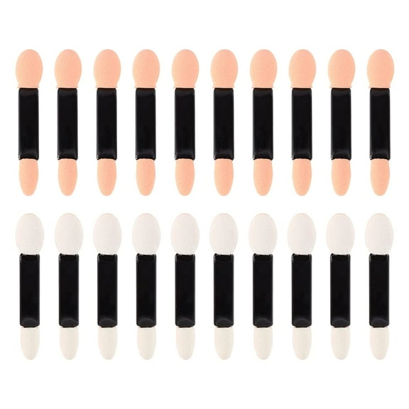 20pcs Sponge Eyeshadow Brush Small Disposable Eyeshadow Applicator Tools Dual Side Makeup Brush for Women