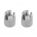 20pcs Stainless Steel SUS303 Self Tapping Slotted Screw Thread Insert M3 x 6mm
