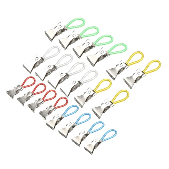 20pcs Stainless Steel Towel Holders In Assorted Color For Home Decoration Colourful Replacement Eyelets Hooks