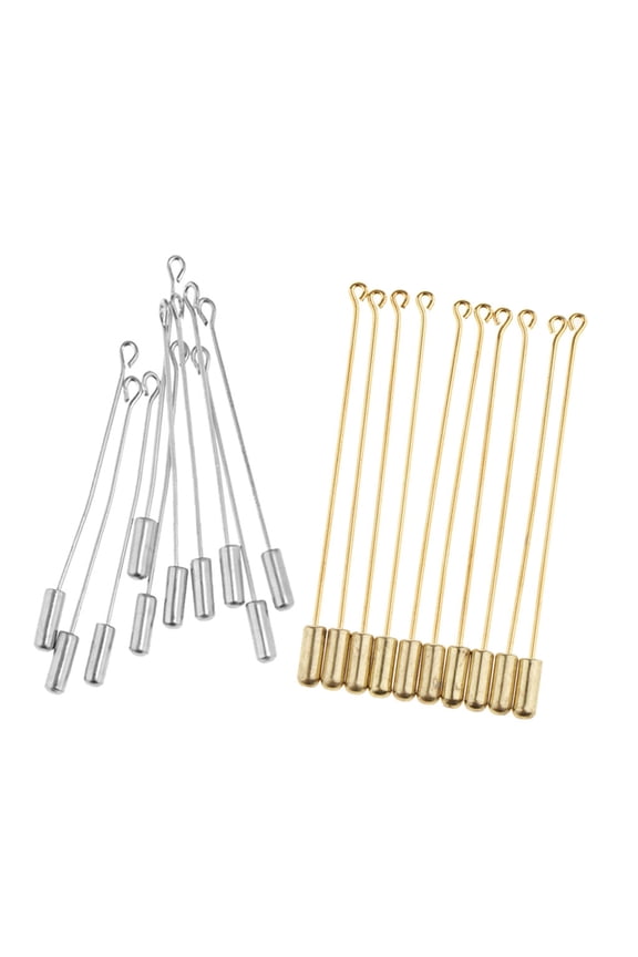 20pcs Stick Pin for DIY Jewelry Findings Pin for Lapel Scarf Hat Pins - Golden