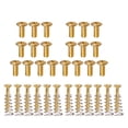 thumbnail image 1 of 20pcs Switch Selector Screws+12pcs Electric Bass Screws Springs, Gold, 1 of 9