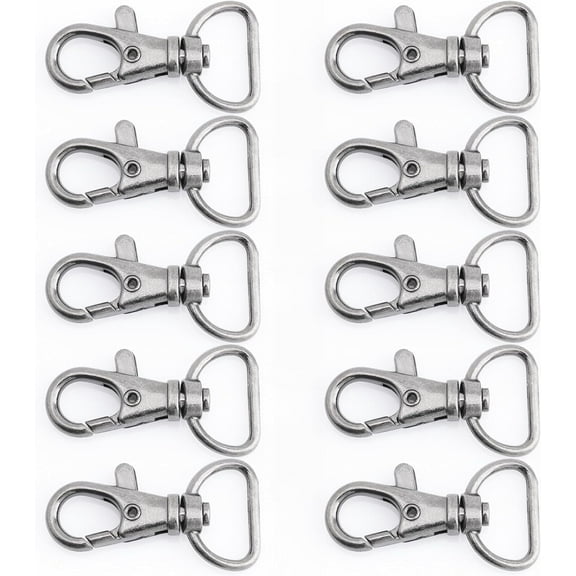 20pcs Swivel Lobster Claw Clasp Trigger Snap Hooks for Purse Making Macrame Lanyard Clip CSPS (5/8 Inch, Gunmetal)