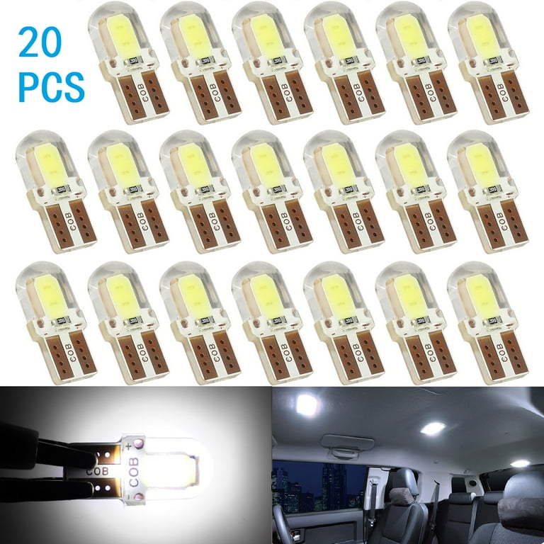 20x T10/194 5-SMD Warm White Wedge Base LED Light Bulbs