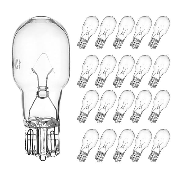 20pcs T5 Landscape LED Light Bulbs 4W Wedge Base 12 Volt Low Voltage Small Light Bulb for Garden Deck Yard Cabinet Lighting, White