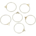 thumbnail image 1 of 20pcs Tarnish Resistant Gold 40mm Round Circle Beading Hoop Link Connector Component for Earrings Jewelry Making BF130-6, 1 of 3