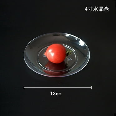 20pcs Thickened and Clear Plates Party Snack Fruit Appetizer Plates Reusable Plates