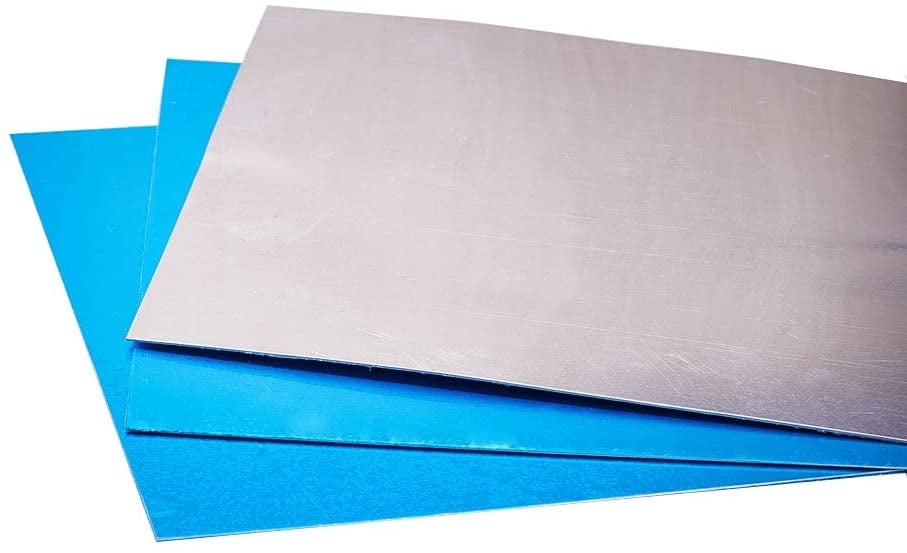 20pcs Thin Aluminum Sheets 5mm Metal Sheet Aluminum Sheet Plate Flat Stock 3.9x3.9 Inch Unplated Aluminium Plate Material for Engraving Jewelry Making Hand Stamping Embossing Etching DIY