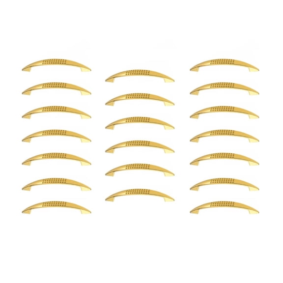 20pcs Thin Gold Bar Pull Handle 3.6" Hole Distance 4.6" x 0.75" Zinc Alloy Pull Handle for Wooden Drawer Dresser Chest Cabinet Cupboard