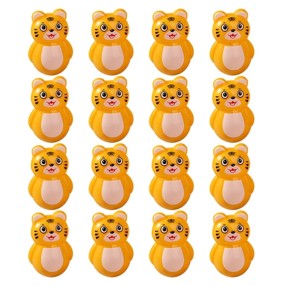 CIMAXIC 20pcs Small Fidget Toys Tiger Tumbler Toy Decorative Plaything for Children