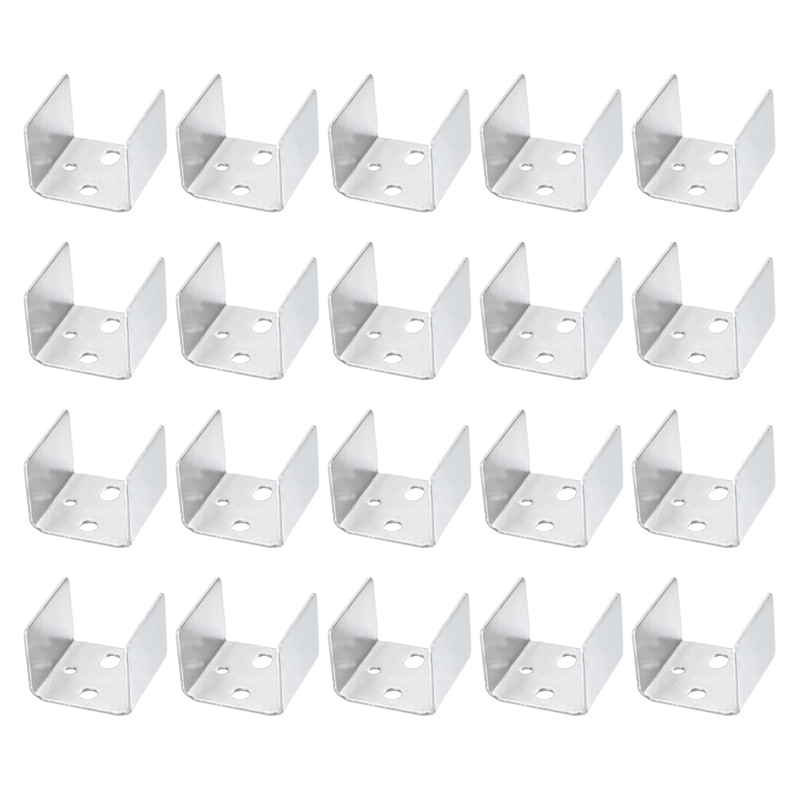 20pcs U Bracket for 1.61" Panels, 41x41x31mm Metal U Shaped Fasteners Brackets