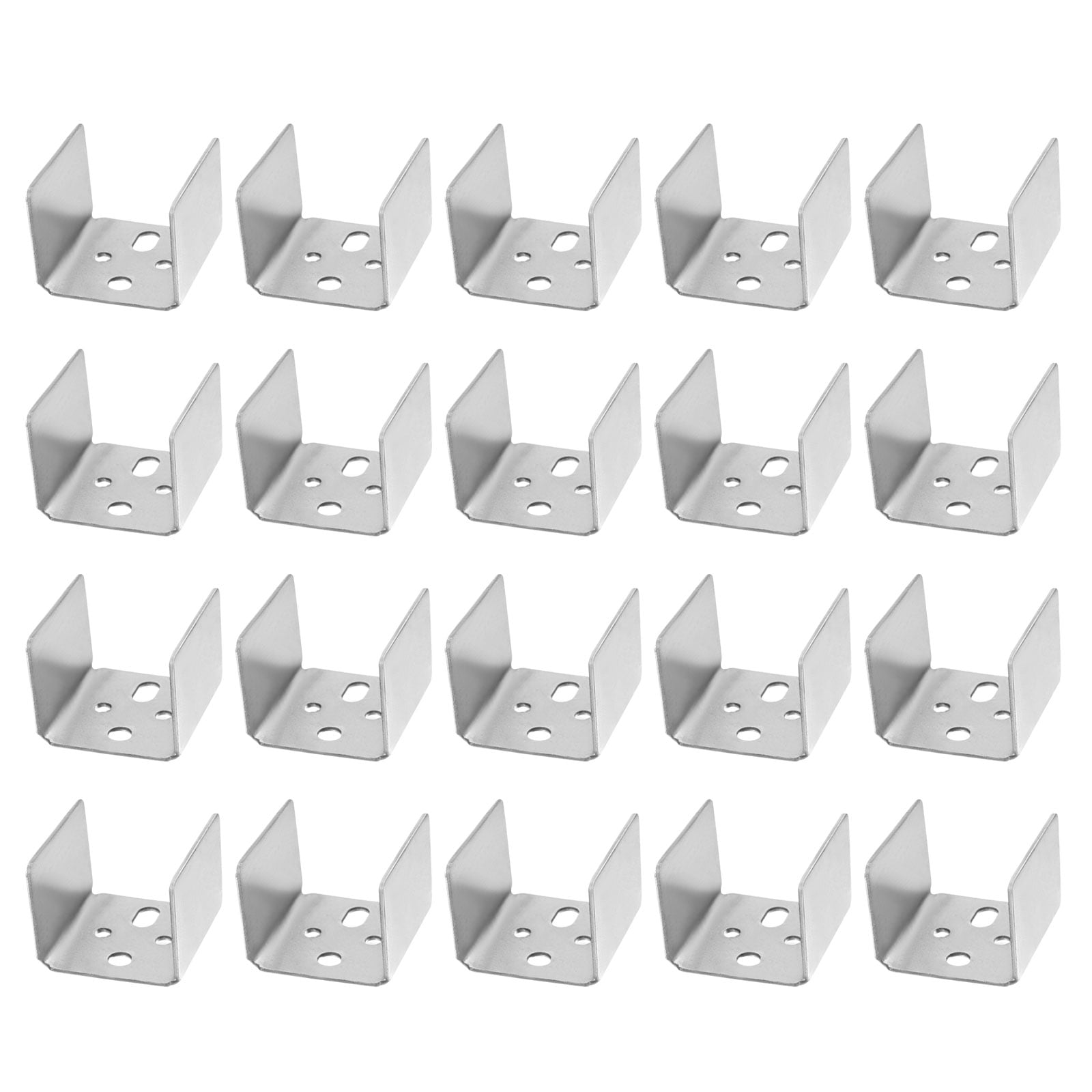 20pcs U Bracket for 1.81" Panels, 47x46x37mm Metal U Shaped Fasteners Brackets