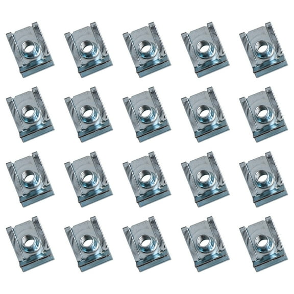 20pcs U Clips Leaf Spring Nut 4 5 6 8 Mm Automotive U-shaped Clamp Tensile Reed Insert Nut Fixed Panel M5 M6 M8 Hardware Part