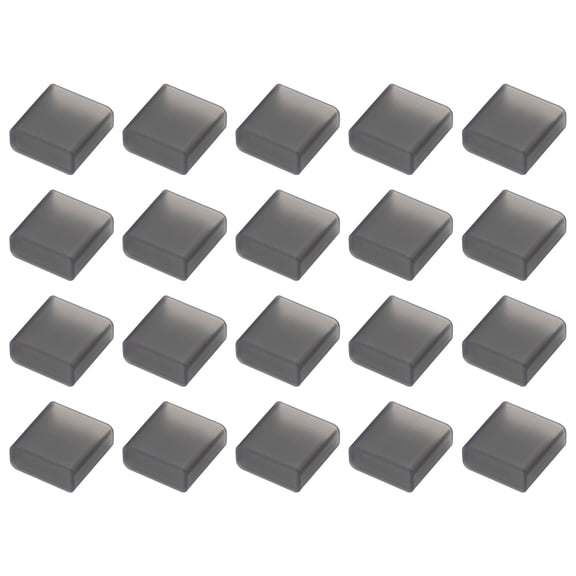 20pcs USB 2.0 Port Cap Cover Anti Dust Silicone Protector for USB Male USB Data Cable Clear Black