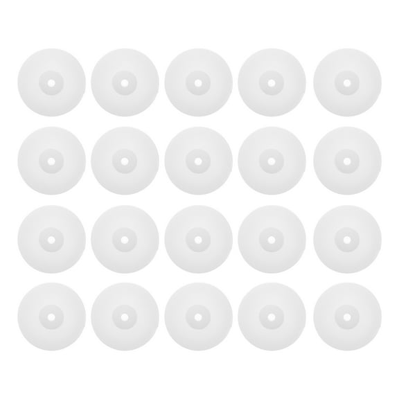 20 Pcs Pulleys of Plastic Spring Knob Adjustable Floor White