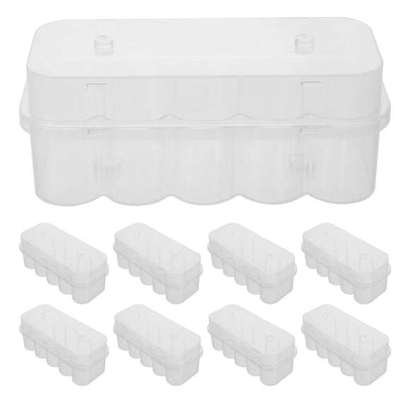 20pcs Vial Organizer: 7ml Clear Injection Vial Organizer Box For Refrigerator - Compact Plastic Storage Case For Labs Essential Oils Microtube Management