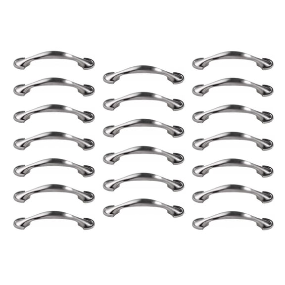 20pcs Vintage Bar Pull Handle 3" Hole Distance 4.5" x 1" Zinc Alloy Pull Handle for Wooden Drawer Dresser Chest Cabinet Cupboard