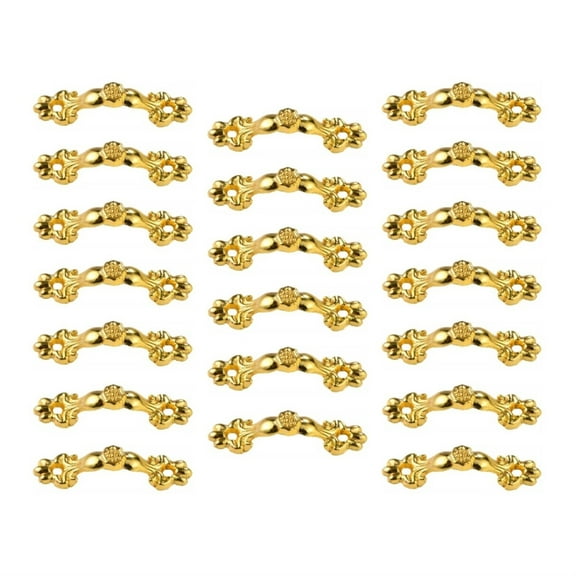 20pcs Vintage Drawer Pull Handles Antique Bronze/Gold 1.18 Inch Hole Centers Vintage Cabinet Pulls for Furniture, Dresser, Cupboard, Wardrobe