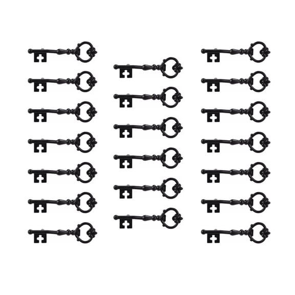 20pcs Vintage Key Shape Drawer Handles 5.27" Length Decorative Pulls Antique Knobs for Gift Box Jewelry Wood Case Crafting Chest