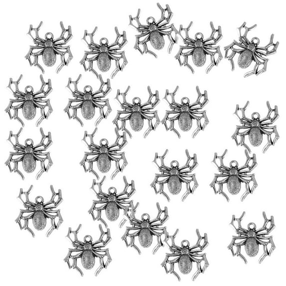 20pcs Vintage Metal Spiders Charms Pendants Jewelry Making diy -