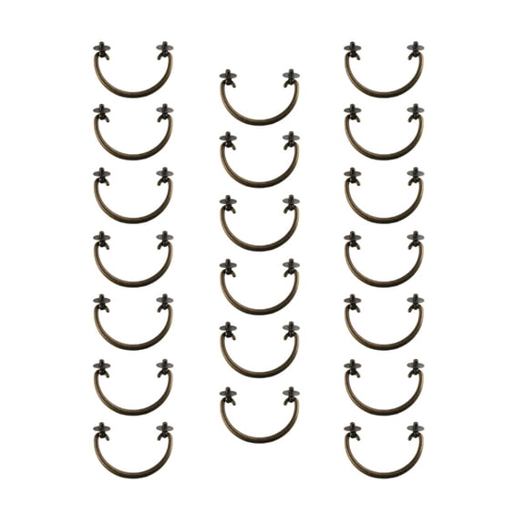 20pcs Vintage Ring Pulls Handles, 3.26" Hole Centers Bail Drawer Pull Drop Dresser Handle Case Box Cabinet Pull Knob