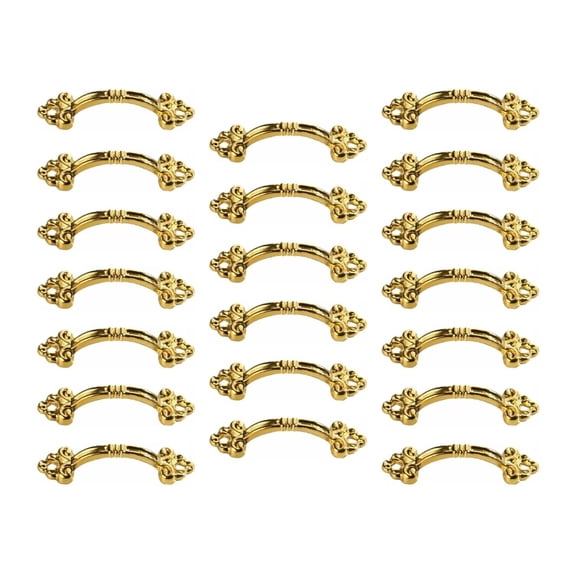 20pcs Vintage Style Bail Drawer Pull 1.5" Hole Distance Drop Swing Handles Dresser Pulls Cabinet Knob Antique Bronze Bail Pull