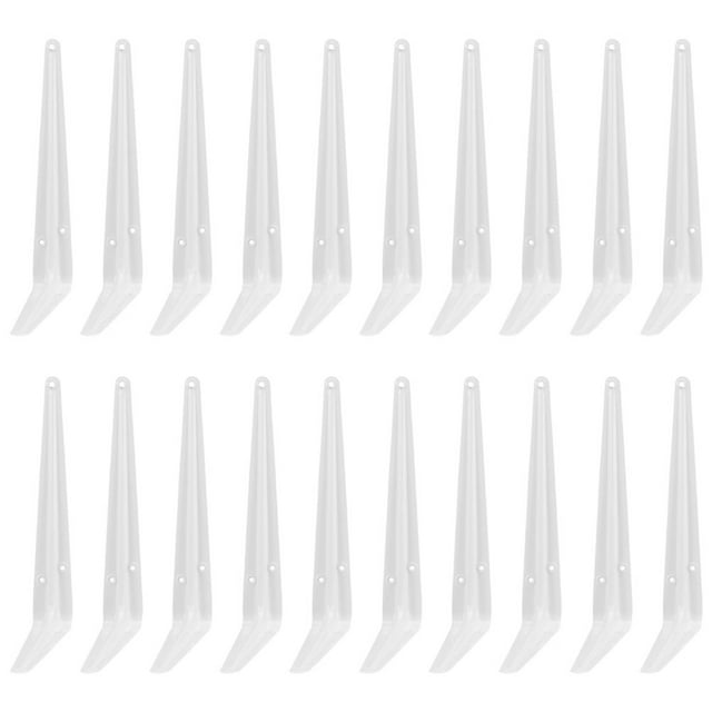 20pcs Wall Mounted Shelf Bracket Shelf Support Angled Bracket Corner