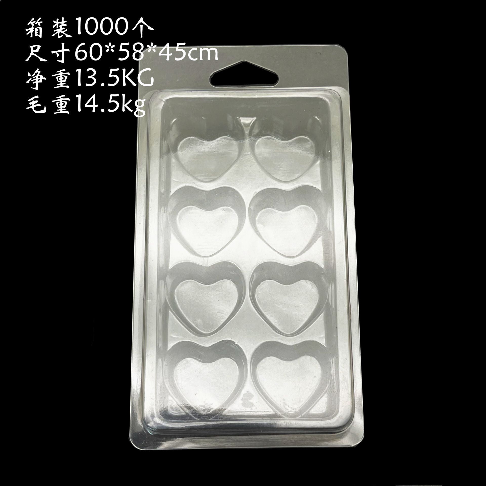 Apofly 20PCS Heart Shape Wax Melt Molds - PET Plastic Clamshell Containers For DIY Wax Melts, Soap, Crafts