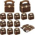 thumbnail image 1 of 20pcs Wedding Party Gift Packing Box Handbag Shape Candy Gift Packing Boxes Printed Paper Unfolded Bags, 1 of 5