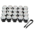 thumbnail image 1 of 20pcs Wheel Lug Nut Cap Covers 21mm Bling Faux Crystal Wheel Bolt Cap Cover Universal Wheel Lug Nut Cap Cover Multicolor, 1 of 6