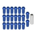 20pcs Wheel Lug Nuts M14x1.5 Thread 2in Height 7075T6 Aluminum Thru