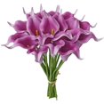 thumbnail image 1 of 20pcs White Fake Flowers Artificial Calla Lily Silk Flowers 13.4" for Mother's Day Easter Home Kitchen & Wedding, 1 of 5