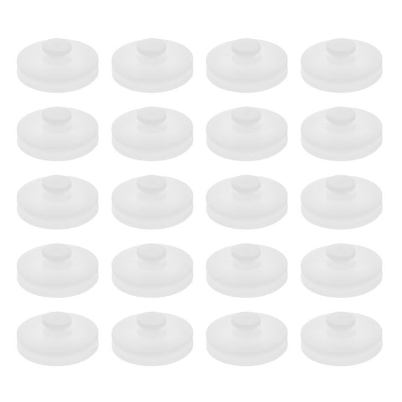 Raindrops White Plastic Pulley Wheel Dual Layer Design Durable and Speed Reduction for DIY