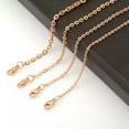 thumbnail image 1 of 20pcs Wholesale Womens Strong Rose Gold Stainless Steel Rolo Chain Necklace, 1 of 7
