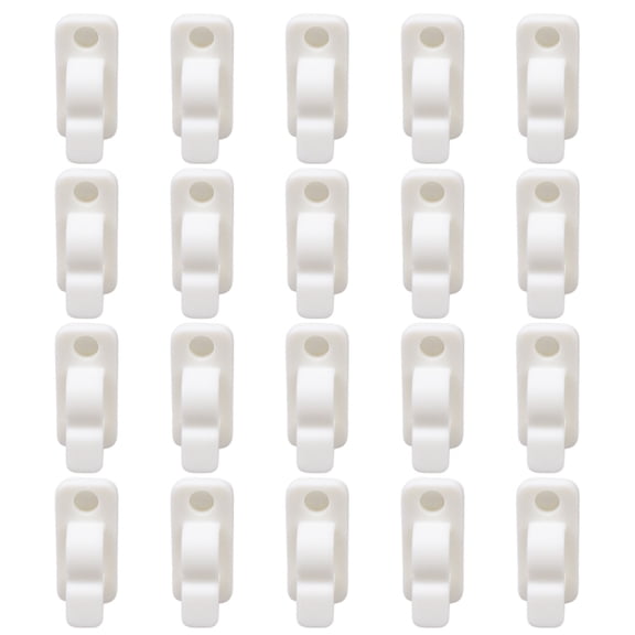 20pcs Wire Holders Adhesive Cable Clips 8mm Wide Cable Slot Diameter For Versatile Cable Management Solution