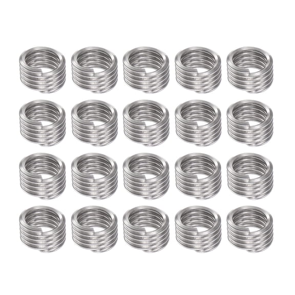 20pcs Wire Threaded Inserts 6#-32 UNC 1D 3.5mm 304 Stainless Steel Helical Coiled Wire Thread Sleeve