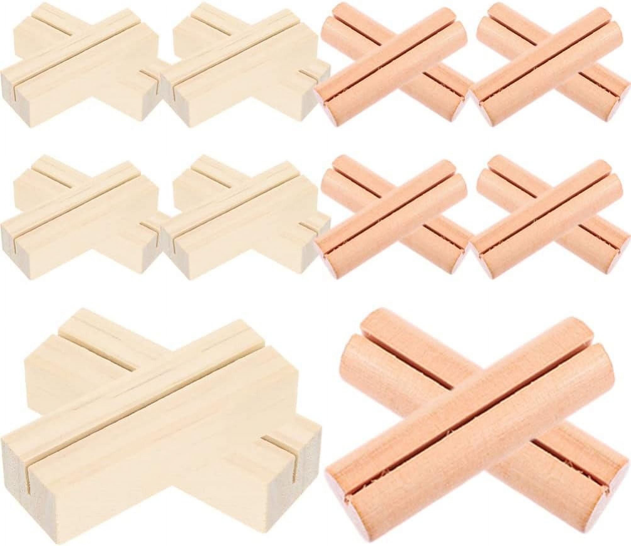 20pcs Wood Sign Holders Table Number Stand Wood Place Card Holders Name