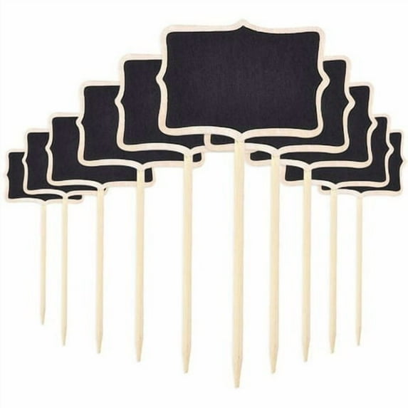 20pcs Wooden Plant Labels, Mini Chalkboard Plant Tags, for Indoor Plant Vegetable Garden Balcony Herb Garden Decoration