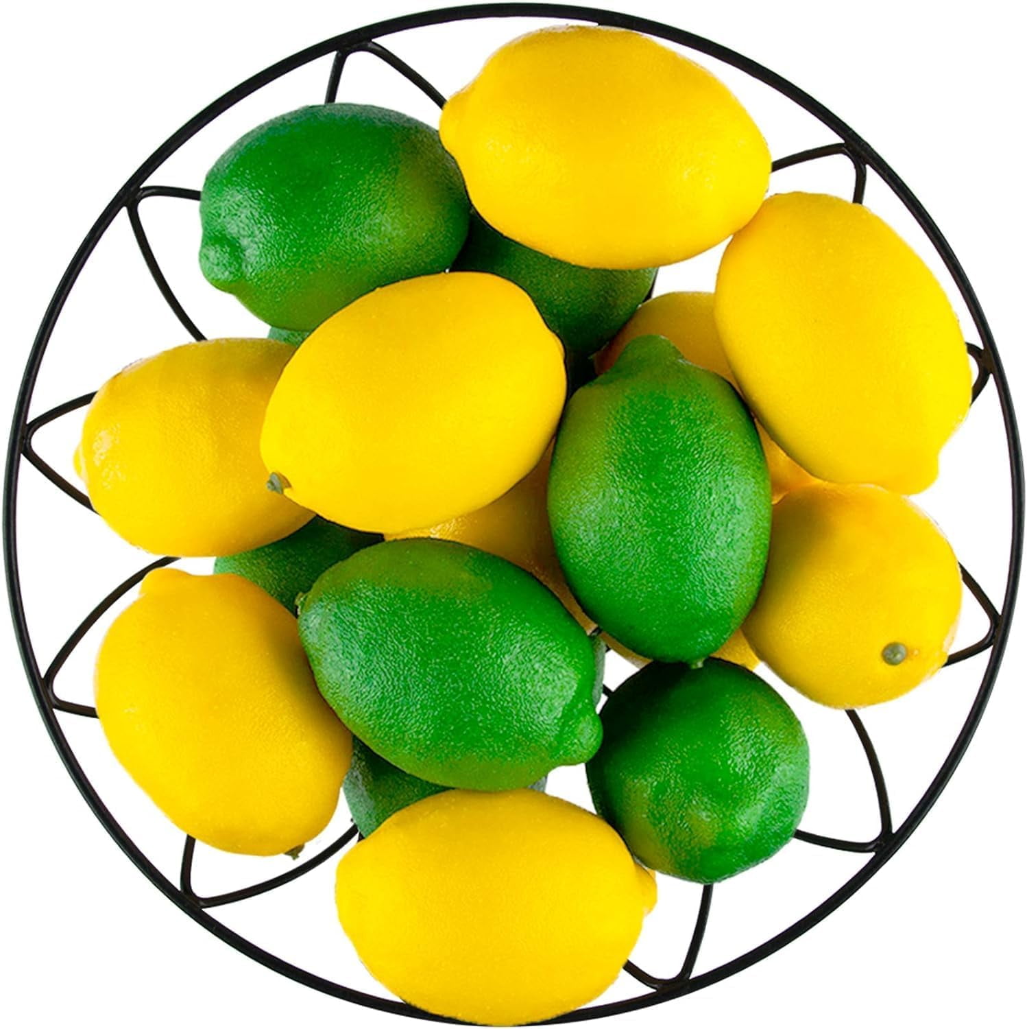 20pcs Yellow Artificial Lemons,Fake Fruit Lemons Artificial Lifelike