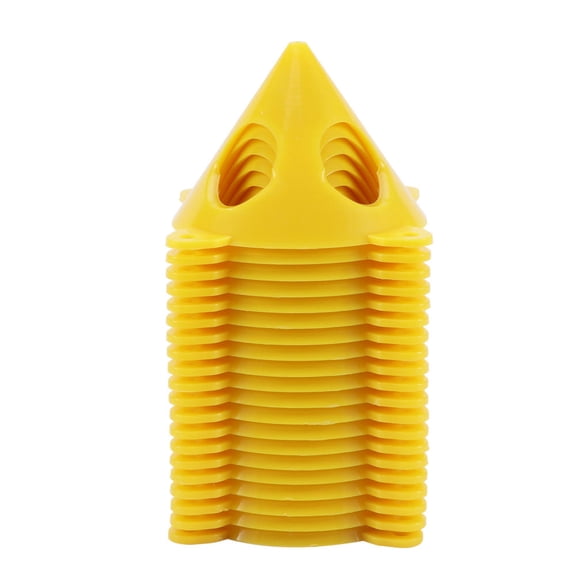 20pcs Yellow Cone Paint Canvas Cabinet Multipurpose Plastic Crafts Furniture Door Risers Easy Grip Support Stands Clean Edges