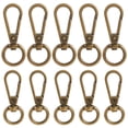 thumbnail image 1 of 20pcs Zinc Alloy Swivel Clasps bag Replacement Accessories Bronze 41.5~48.5x16~18.5x5.5~6mm Hole: 8~10x11~13mm 10pcs/style, 1 of 5