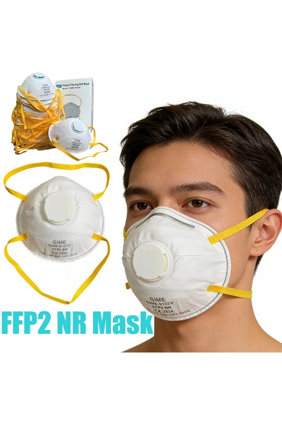 20pcs/box ffp2 cup-shape mask with valve adult face mask CE anti droplet filter headwear mouth masks