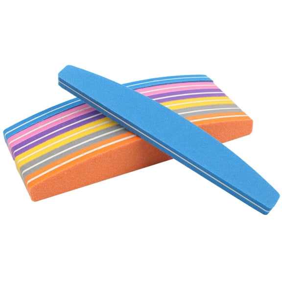 20pcs/lot Double-sided Sponge Nail File Nail Blocks Colorful Gel Nail Polish Sanding Buffer Nail Polishing Manicure Tool