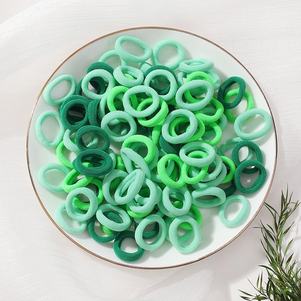 20pcs/lot Girl Elastic Hair Bands Girls Plush Ball Rubber Band for Children Sweets Scrunchie Hair Ties Kids Hair Accessories