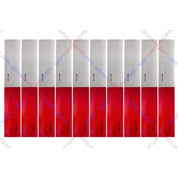All Star Truck Parts 2"x12" Strips Conspicuity Safety Caution Warning Tape DOT-C2 Approved 20x